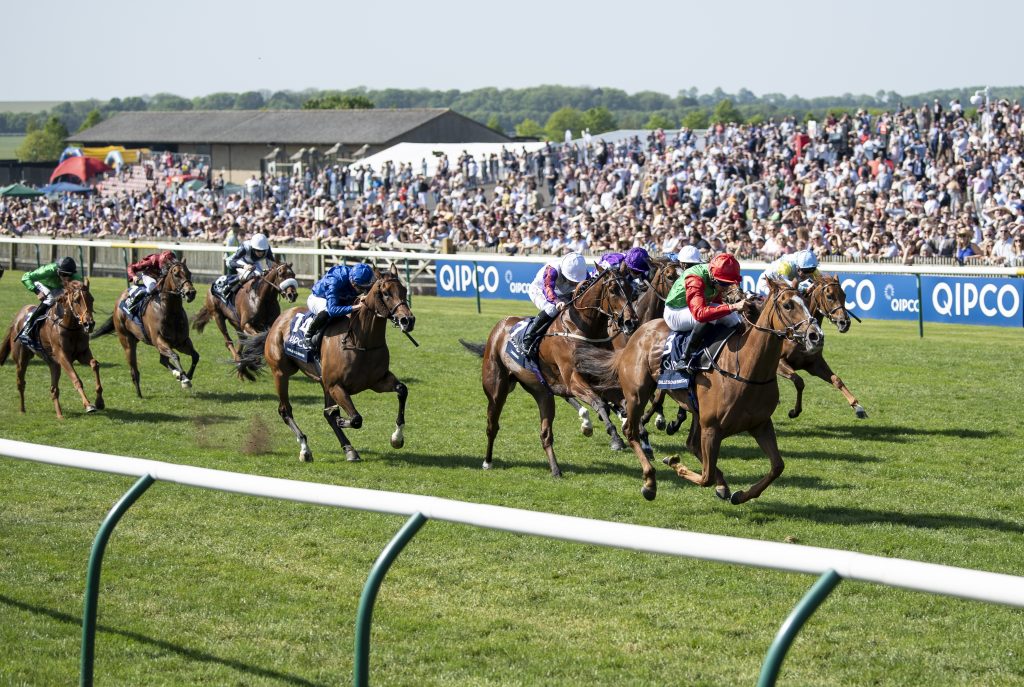 Billesdon Brook wins the 1000 Guineas at Newmarket