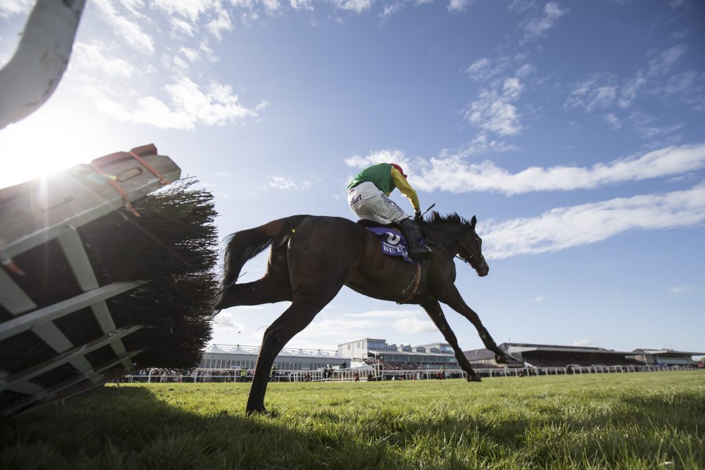 Supasundae wins the Punchestown Champion Hurdle