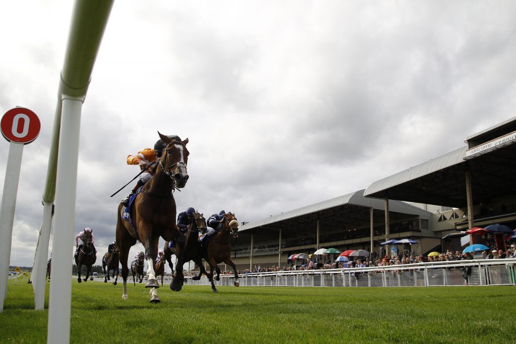 Covert Love winning the Irish Oaks