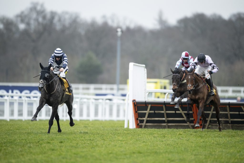 Al Dancer winning the 2019 Betfair Hurdle at Newbury