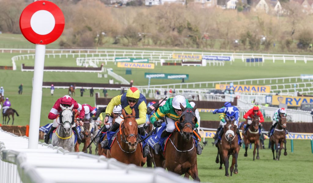 Sire Du Berlais winning the Pertemps under Barry Geraghty at the 2020 Cheltenham Festival