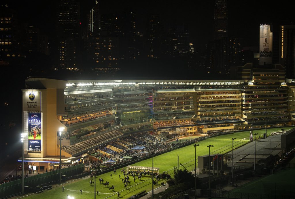 Happy Valley Racecourse in Hong Kong